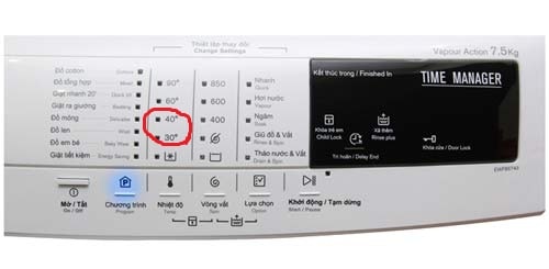 sử dụng máy giặt electrolux tiết kiệm điện