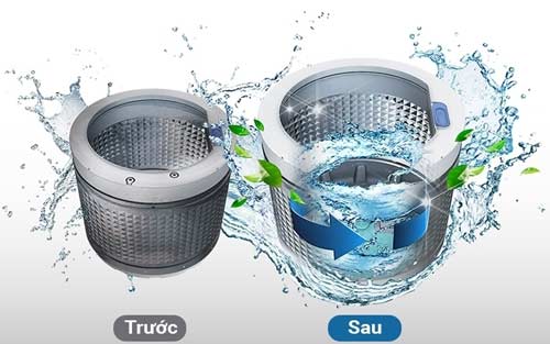 vệ sinh lồng máy giặt Electrolux