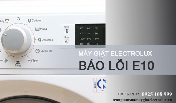 máy giặt báo lỗi e10