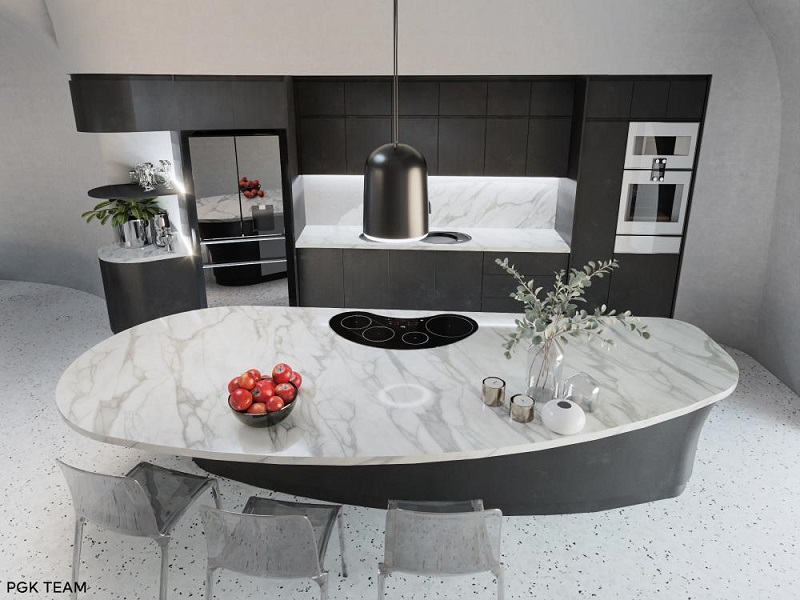 Mẫu nhà bếp nhỏ đẹp đơn giản 12m2